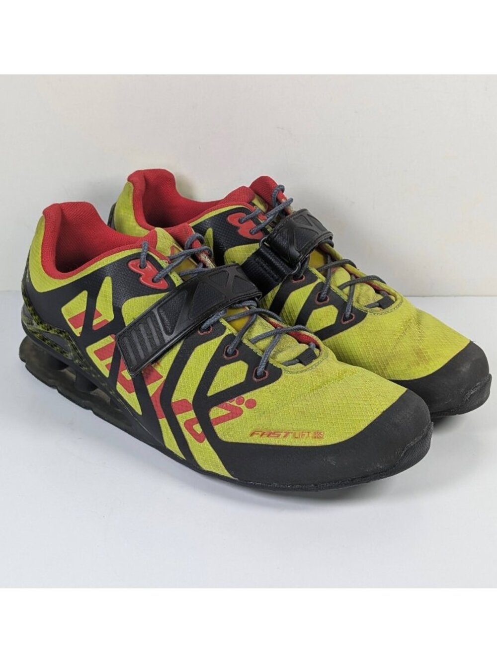 Inov8 Crossfit Yellow Red Fastlift 335 Lifters Shoes Size Mens 11.5 Womens 13
